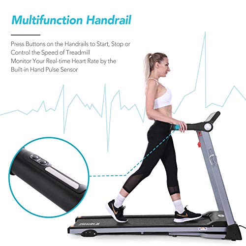 MaxKare Electric Treadmill Foldable Running Machine 8.5 MPH Max Speed