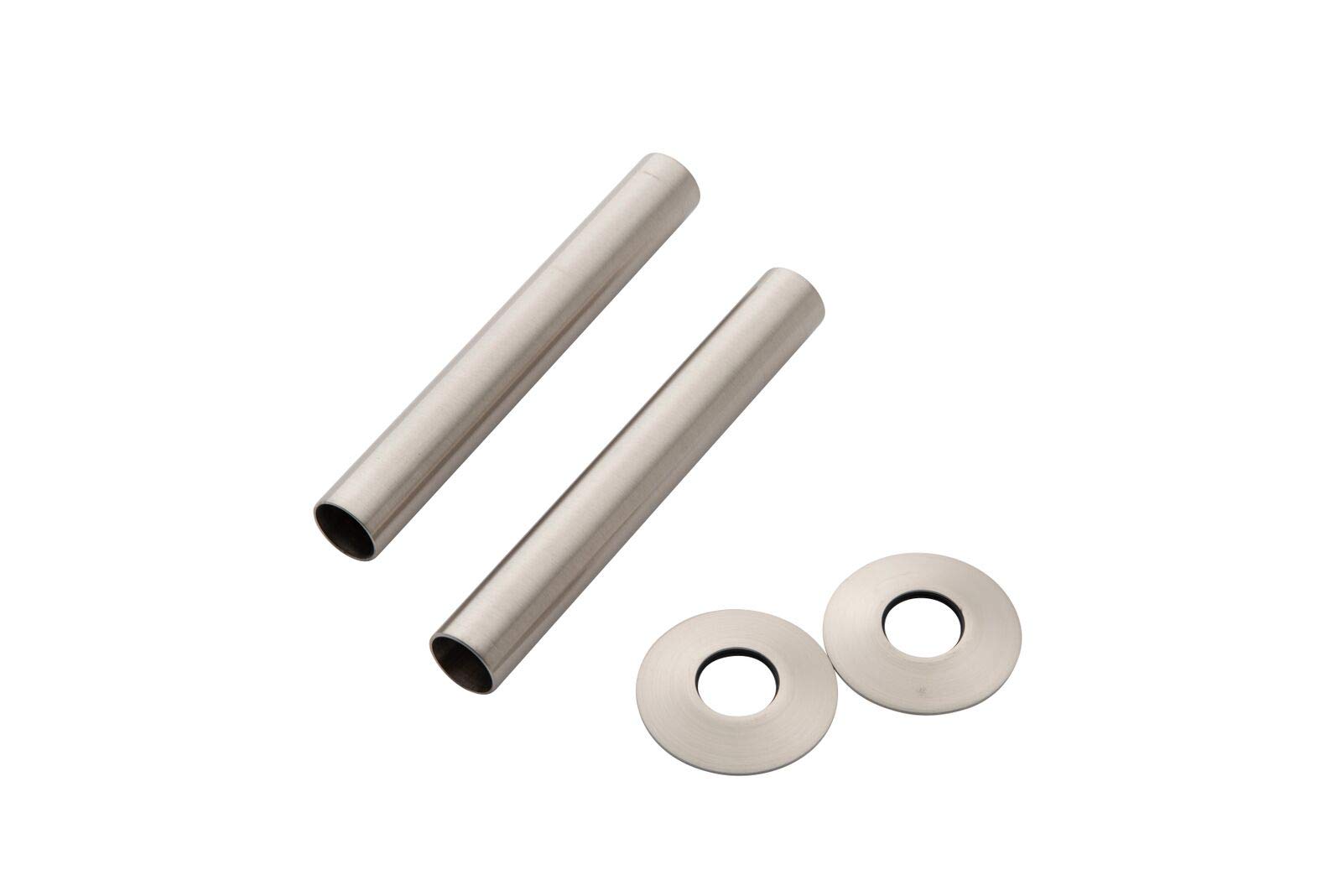 Arroll radiator Pipe covers & Collars Brushed Nickel 130 x 18mm 130BRN