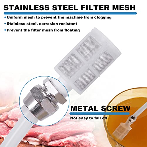 Meat Injector Gun Pump with Hose, 70W Electric Marinade Injector Meat