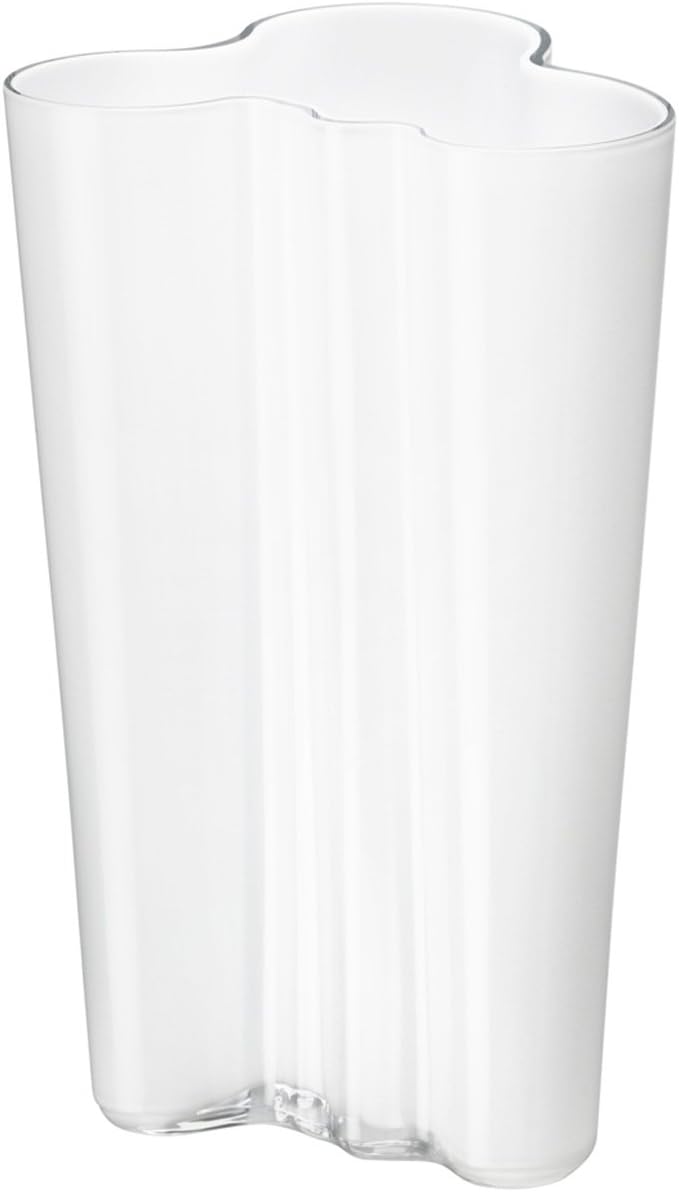 Iittala Alvar Aalto 251mm White Vase, Opal White, Standard