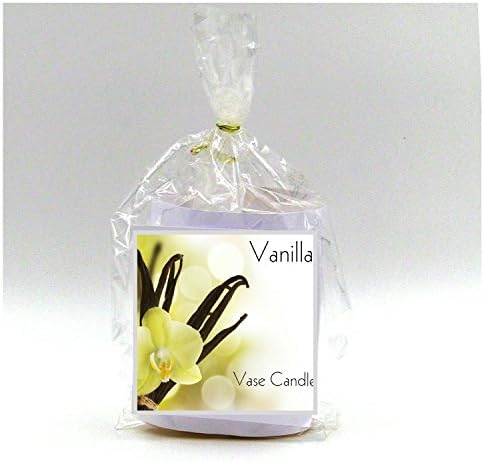 2 Vanilla Vase Candle Refills | 100 Hour Burn Time | Premium Soy Paraffin Wax Blend | Highly Scented | Self-Trimming Wick