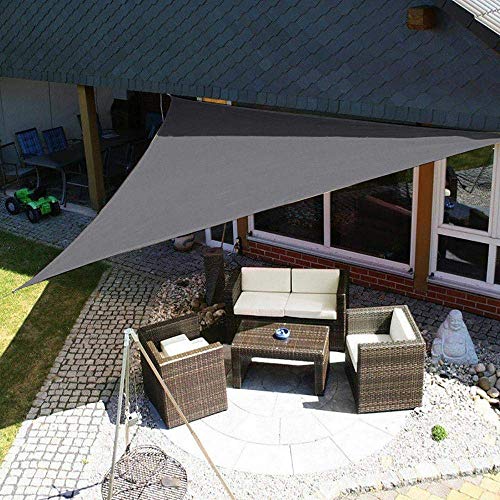 FBSPORT Sonnensegel Sonnenschutz für Terrasse Dreieckig 3.6x3.6x3.6 Wasserdicht Oxford Tuch 95% UV-Schutz für Garten… – Bild 5