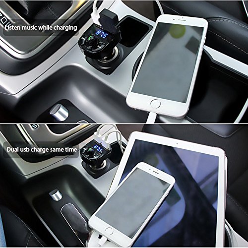 WinnerEco Bluetooth Car MP3 Player FM Transmitter Wireless Adapter Double USB Charger