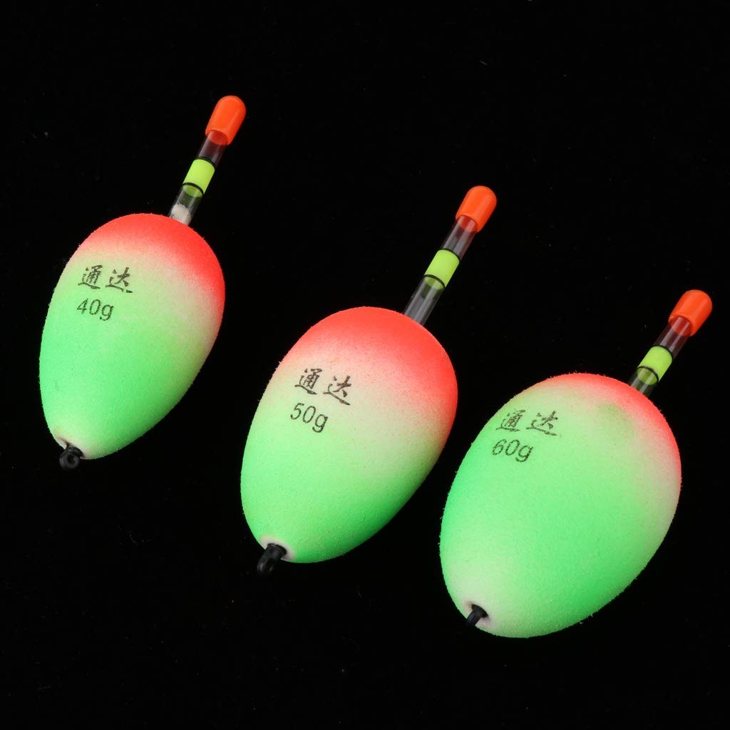 Corks, Floats & Bobbers Sports & Outdoors kesoto 3pcs EVA Foam Glow