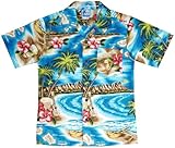 RJC Boys Hibiscus Hawaiian Island Shirt