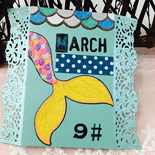 Mermaid Cutting Dies, Embossing Stencil Cutter Templates for Scrapbooking Card Making DIY Craft