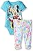 Disney Baby Minnie Mouse Bodysuit and Pant Set, Blue, 0-3 Months