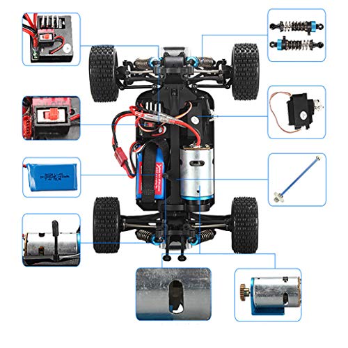 Fewear Ship from USA,1:18 Scale RC Car 75KM/H High Speed,2.4Ghz Radio Controller Off Road RC Trucks with Rechargeable Batteries,4WD Electric Vehicle,Electric Toy Car for All Adults & Kids Gift (A)