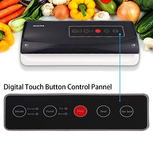 Aucma Vacuum Sealer, 75 Kpa Powerful Automatic & Manual Food Saver