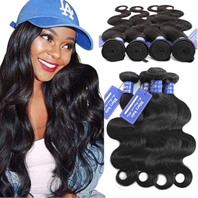 Rlk Hair Peruvian Virgin Body Wave Human Hair 4 Bundles 20 20