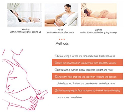 Baby Sound Amplifier, Sumger Heartbeat Baby Monitor, Listening To The Sounds of Your Baby, Good for New Mom