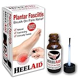 New :: HeelAid Plantar Fasciitis Topical Treatment, Brush On Heel Pain Relief — Doctor Developed, Clinically Tested, Natural Ingredients — Penetrates Deep to Calm Pain Causing Fascia Inflammation