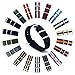 CIVO Watch Bands Premium Ballistic Nylon Watch Strap Stainless Steel Buckle (Black, 18mm)