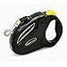 Living Express Retractable Dog Leash, Reflective 16 ft Dog Walking Leash for Medium Large Dogs up to 110lbs, Tangle Free, One Button Break & Lock, Dog Waste Dispenser and Bags included
