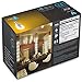 Triangle Bulbs T95051-3, LED 40 Watt Equivalent Dimmable G16.5 Light Bulb, Candelabra Base, Warm White, 3 Pack