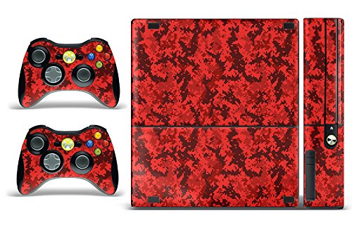 Designer skin sticker fits:microsoft xbox 360 (360e) (3…