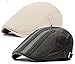 Qunson 2 Pack Men's Cotton Flat Cap Ivy Gatsby Newsboy Hat
