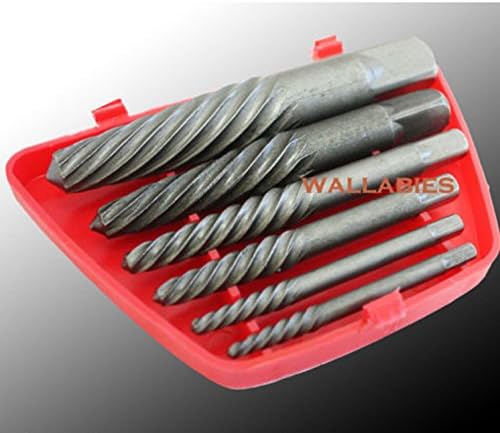 LIKE SHOP 6 PC SCREW EXTRACTOR KIT SET BROKEN BOLT REMOVAL TOOL EASY EZ OUTS BIT
