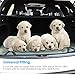 URPOWER 6-in-1 Dog Car Seat Cover for Back Seat, Waterproof Dog Car Hammock with Mesh Window, Non-Slip Pet Backseat Protector for Cars, Trucks and SUVs