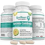 LionHeart Supplements Garcinia Cambogia Extract - FREE Ebooks - All Natural Appetite Suppressant, Carb Blocker and Weight Loss Supplement for Men and Women - 60 Veggie Capsules - 100% Pure with HCA Extra Strength