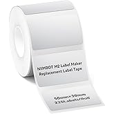 NIIMBOT M2/M3 Thermal Transfer Labels 1.97''x1.18'', for M2/M3 Label Maker, PET Material, Waterproof and High-Temperature Resistance, Long Storage Time, Silver Label Tape(50x30mm-225)