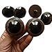 100PCS Brown Plastic Safety Eyes for Bear Doll Stuffed Animals Puppet Doll Making(18mm/0.70