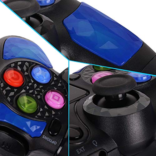 Playstation DualShock 4 Controller - OUBANG PS4 Controller Wireless Remote Control with Micro USB Charging Cable for Playstation 4/PS4 Pro/PS4 Slim/PC/PS TV（RoyalBlue - Thumbnail 3