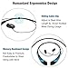 Bluetooth Headset Headphones Rymemo 2017 Hottest Match Color Wireless Music Earphones Stereo Earbuds/Headphone Sports/running Magnetic Neckband Style for Cellphone,Blue-Black