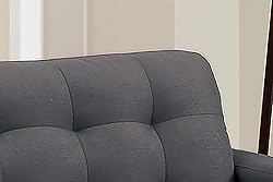 Poundex Sofas, Slate Black