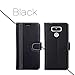 LG G6 Case, ProCase Folio Folding LG G6 Wallet Case with Flip Cover and Stand, Credit Card Slots and Kickstand Protective Case for LG G6 2017 -Black