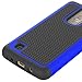 LG K8 Case, LG Escape 3 Case, LG Phoenix 2 Case, NOKEA [Shock Absorption] Hybrid Armor Defender Protective Case Cover for LG Escape 3 / LG Phoenix 2 / LG K8 (Blue)