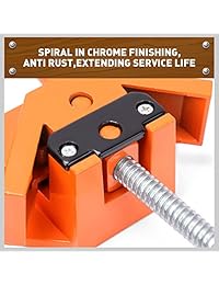 HORUSDY 90° abrazaderas de ángulo recto abrazaderas para carpintero, soldadura, trabajos de madera, ingeniería, marco de fotos   Mejor herramienta única de regalo para hombres