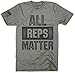 Superluxe Clothing Mens All Reps Matter American Battle Flag Weightlifting Bodybuilding Workout T-Shirt, Heather Military Green, Medium