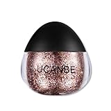 UCANBE Cream Glitter Gel for Body and Face, 0.63 fl. Oz (rose red)