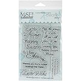 MSE Stamp Sheet, 4 by 6-Inch, Easter, Clear