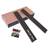 20 Pack of COTU Professional Jumbo Washable Double Sided Black Emery Board 100/180 Grit Nail Files (Made in the USA)