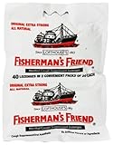 Fisherman's Friend - Menthol Cough Suppressant Lozenges Original Extra Strong 2 Pack - 40 Lozenges.Pack of 3