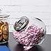 Veans Tableware Glass Candy Storage Jar - Candy Bowl Serving Holder Container With Lid - Large Glass Cookie Jar, 1 gallon