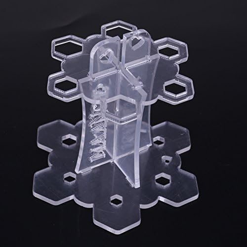Corcrest(TM) 6 Holes Makeup Brush Holder Air Drying Rack Organizer Shelf Make Up Tree Brushes Organizer Cosmetic Brush Dryer Stand Storage[Clear]