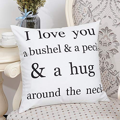 AMSKY Chrismas Pillow Cases White,Cotton Flannel Square Home Decorative Throw Pillow Case Sofa Waist Cushion Cover,Cleaning Supplies