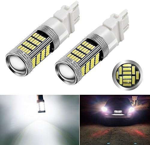 Bulbeats 1200 Lumens 2pcs 92-BT Chipsets 3056 3156 3057 3157 4057 4157 LED Bulbs with Projector Back Up Reverse Lights Brake Lights Tail Lights Xenon White 6000K