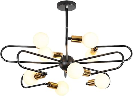 6、8-Lichter-Sputnik Kronleuchter Beleuchtung, Deckenleuchte aus