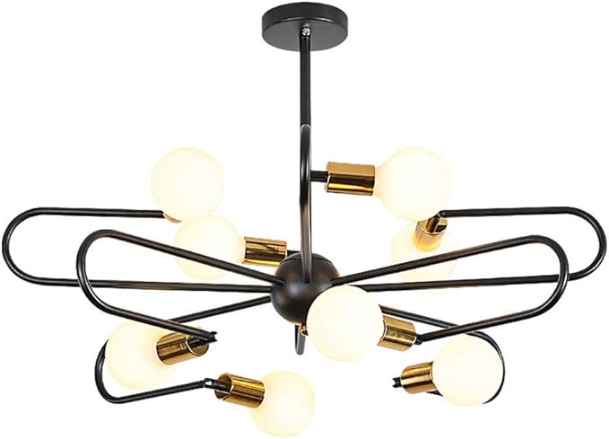 6、8-Lichter-Sputnik Kronleuchter Beleuchtung, Deckenleuchte aus