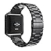 Simpeak Fitbit Blaze Band, Replacement Stainless Steel Band Strap Only for Fit bit Blaze Smart Fitness Watch ( Match Link Removal Tool), Black