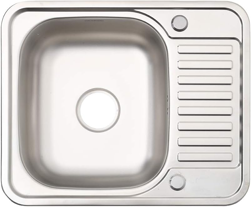XEMQENER 201 Stainless Steel Kitchen Sink Single Bowl Sinks with