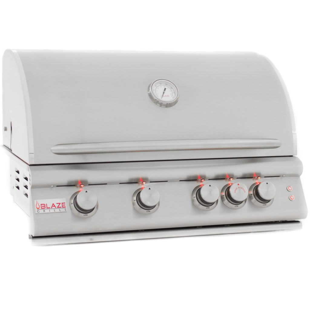 Blaze Lte 32 Inch 4 Burner Built In Natural Gas Grill With Rear