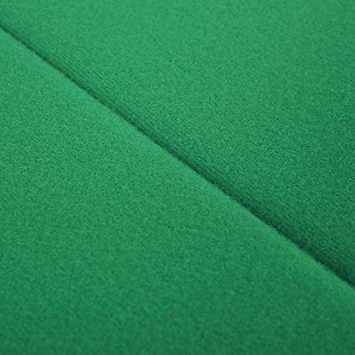 IRONWALLS 72''x33''x30'' Foldable Poker Table 8 Player Folding Poker Play Card Casino Game Table Oval Green