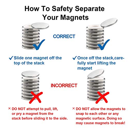 image for aElement Round Disc Magnets 5/8x1/4 - Strong Fasteners Hoist Accessori