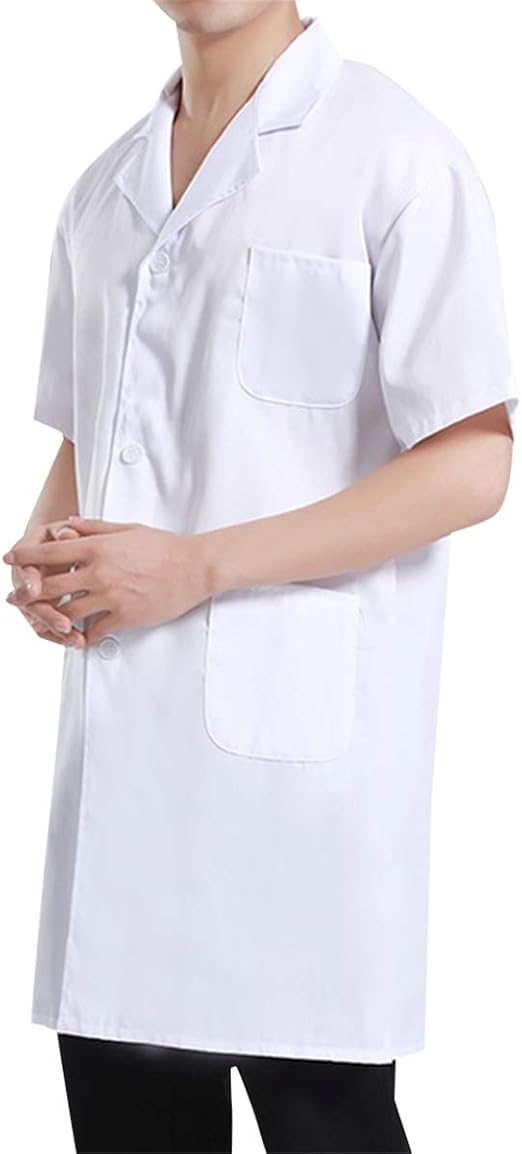 Iynnijoy Mens Lab Coat Laboratory Coat White Unisex Lab Coat Amazon.ca