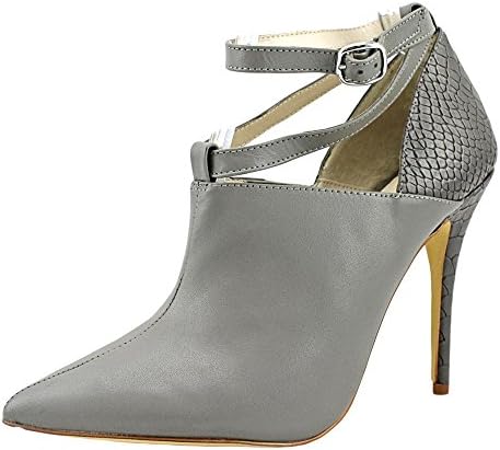 ShoeMint Victoria Women US 7 Gray Heels
